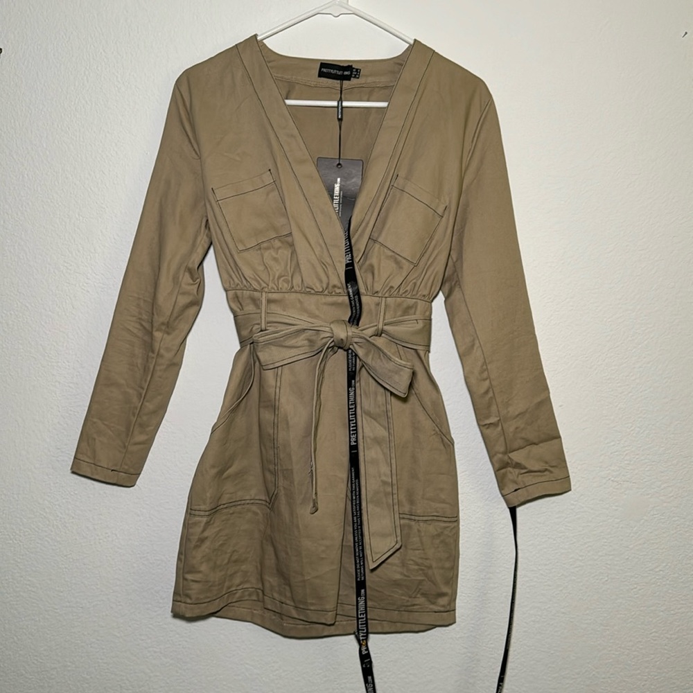 PRETTYLITTLETHING Cargo Dress with Belt